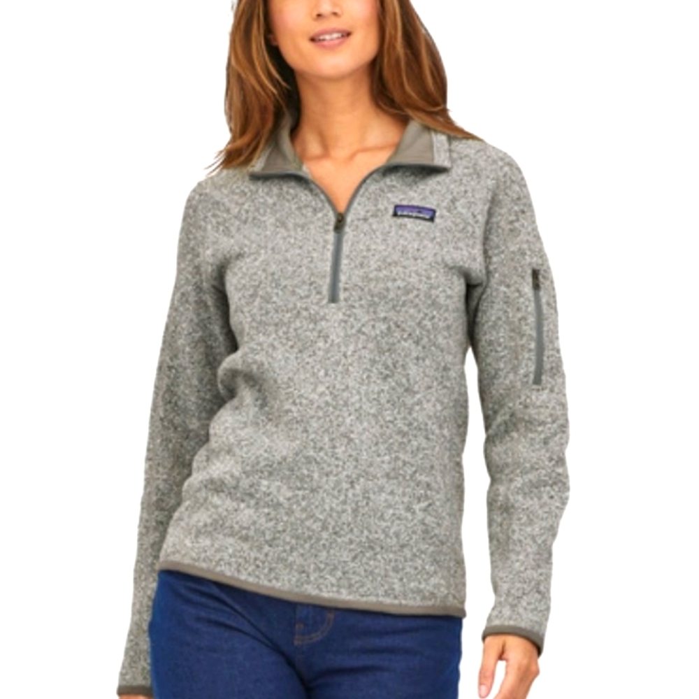 Women's Patagonia "Better Sweater" 1/4 Zip Fleece (color: Birch White)